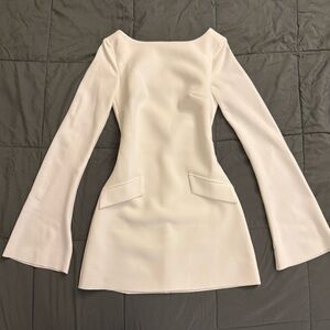 Princess Polly White Long Sleeve Dress